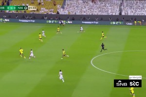 奥斯卡·罗德里格斯抢点推射破门，迪里耶1-0利雅得胜利！