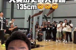 弹跳世界纪录又被破了？国外扣将Clark解锁135CM！